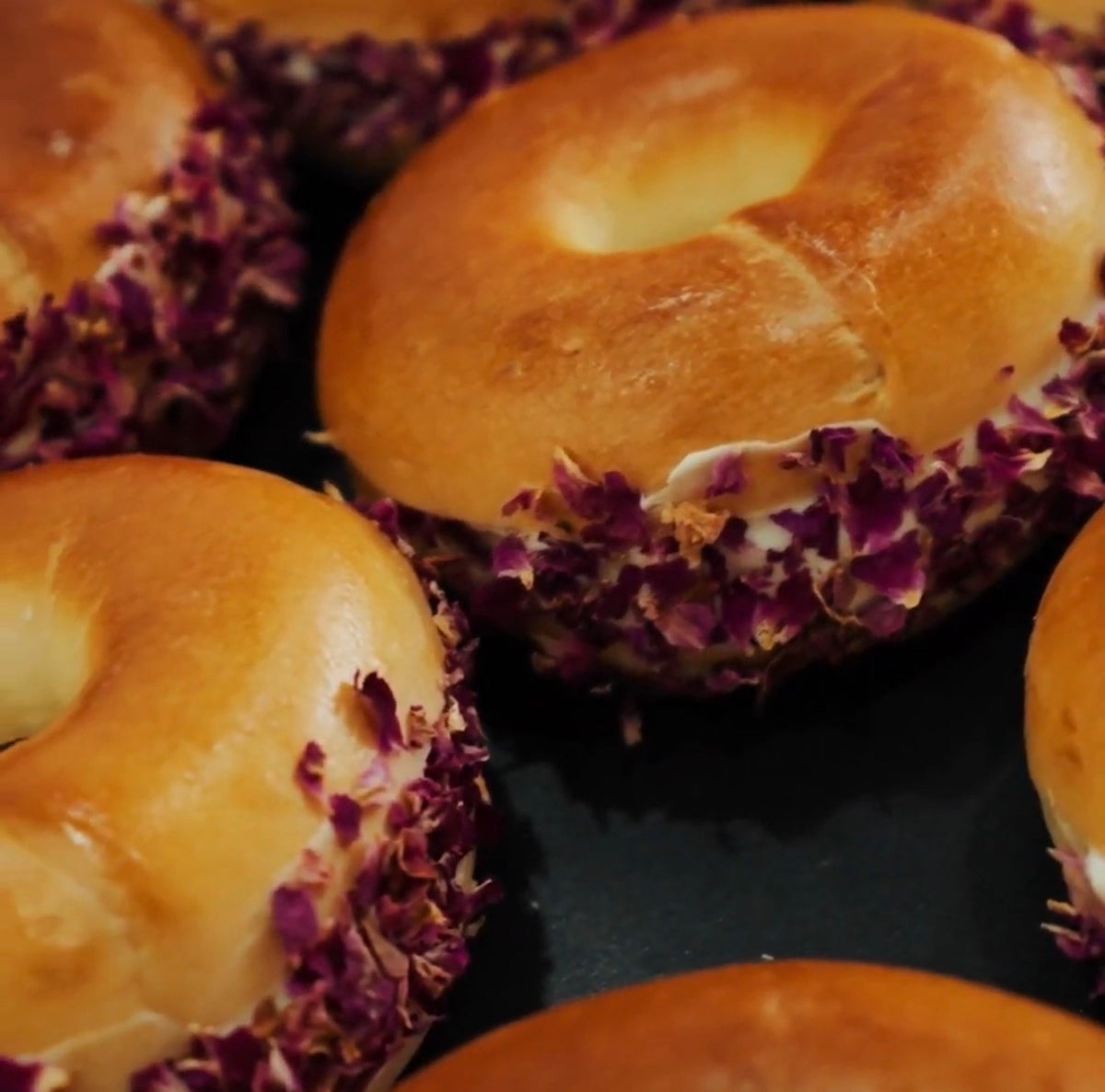 Lychee Rose Bagel