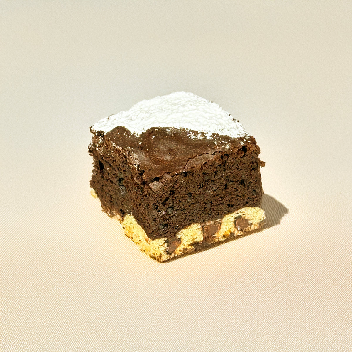 brownie with chocolate sea salt cookie 巧克力海盐饼干布朗尼蛋糕